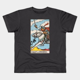 Knight of swords tarot card Kids T-Shirt